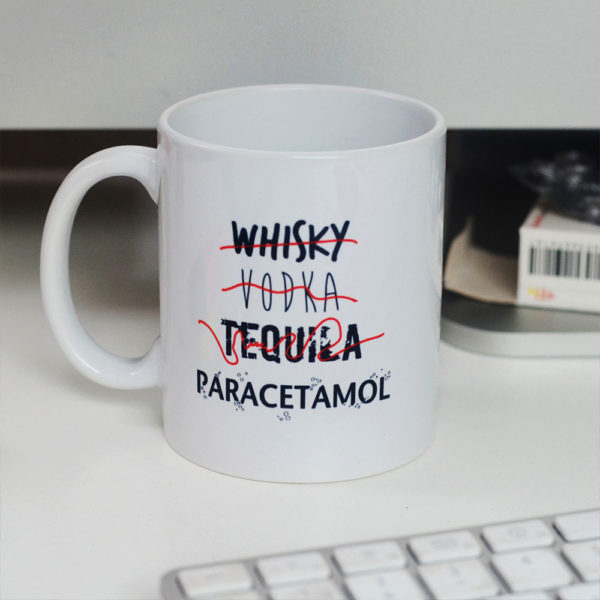 mug paracetamol par de carton et d'étoiles