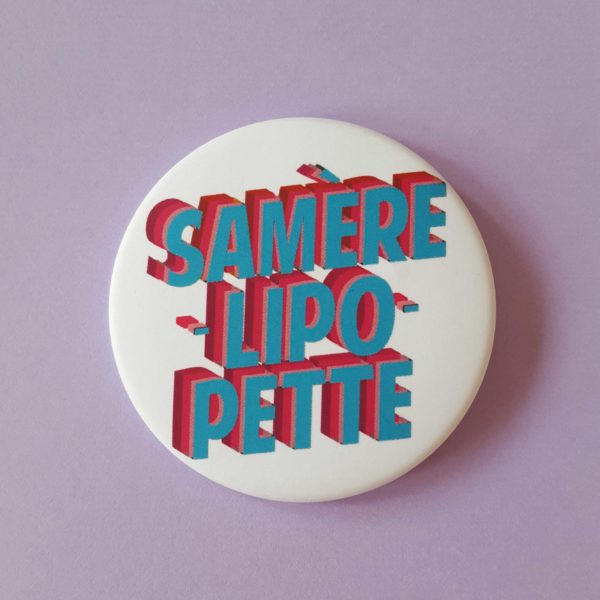 badges samerelipopette par de carton et d'étoiles