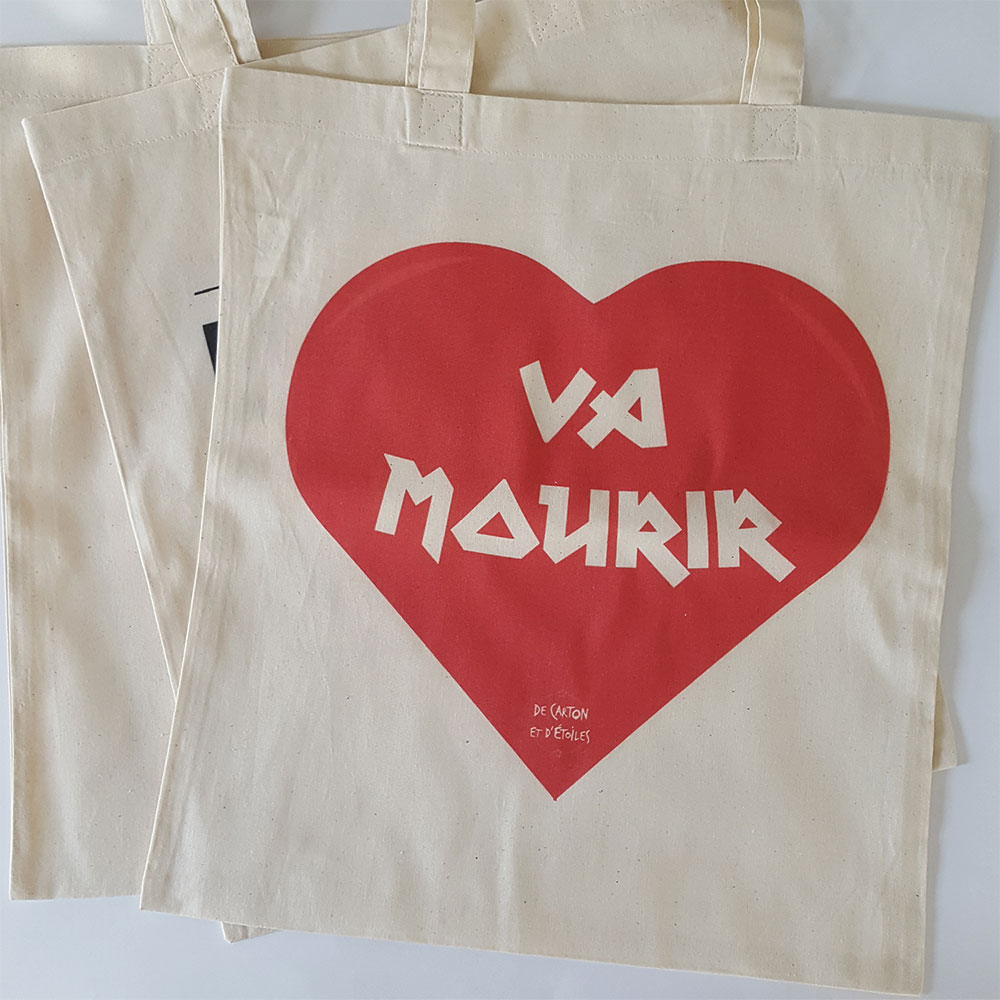 tote bag va mourir par de carton et d'étoiles