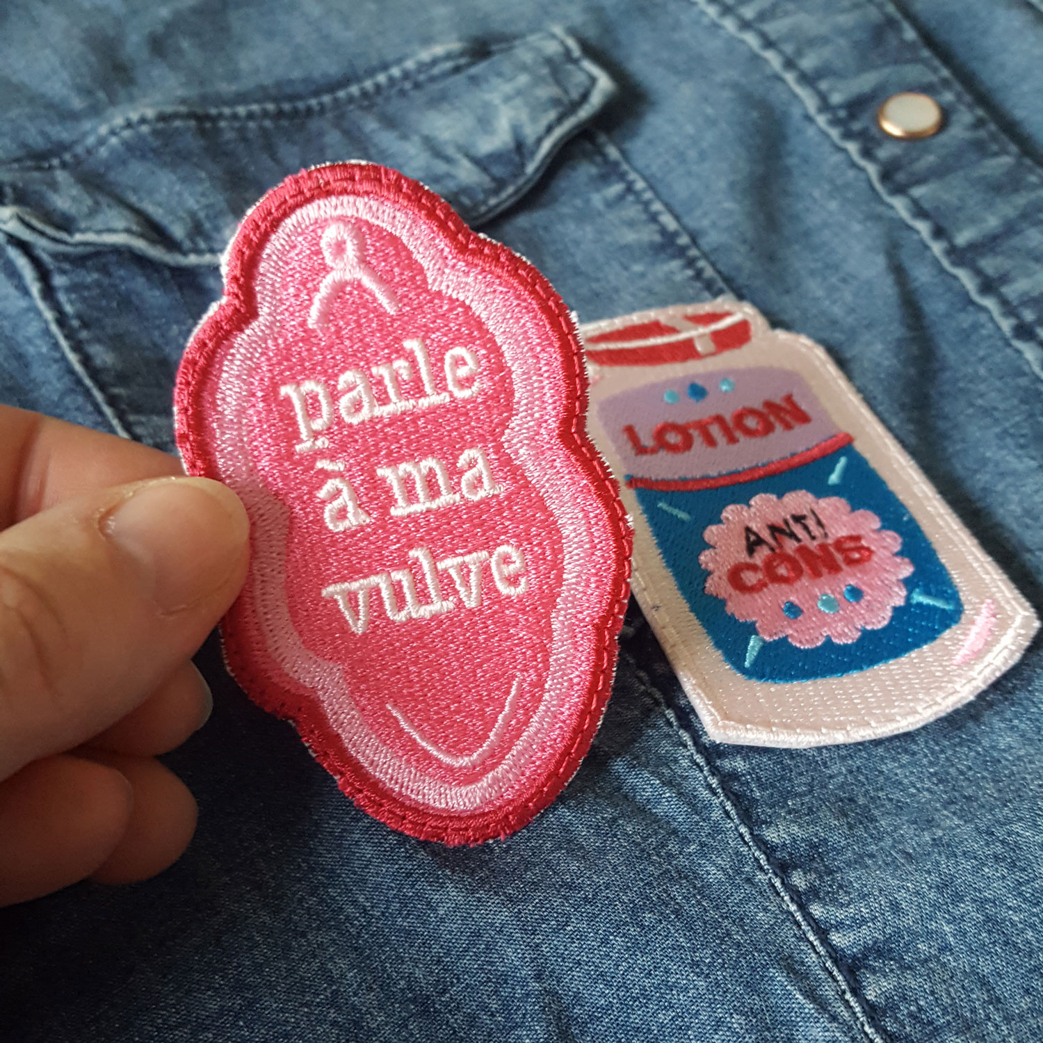 patch parle à ma vulve par de carton et d'étoiles