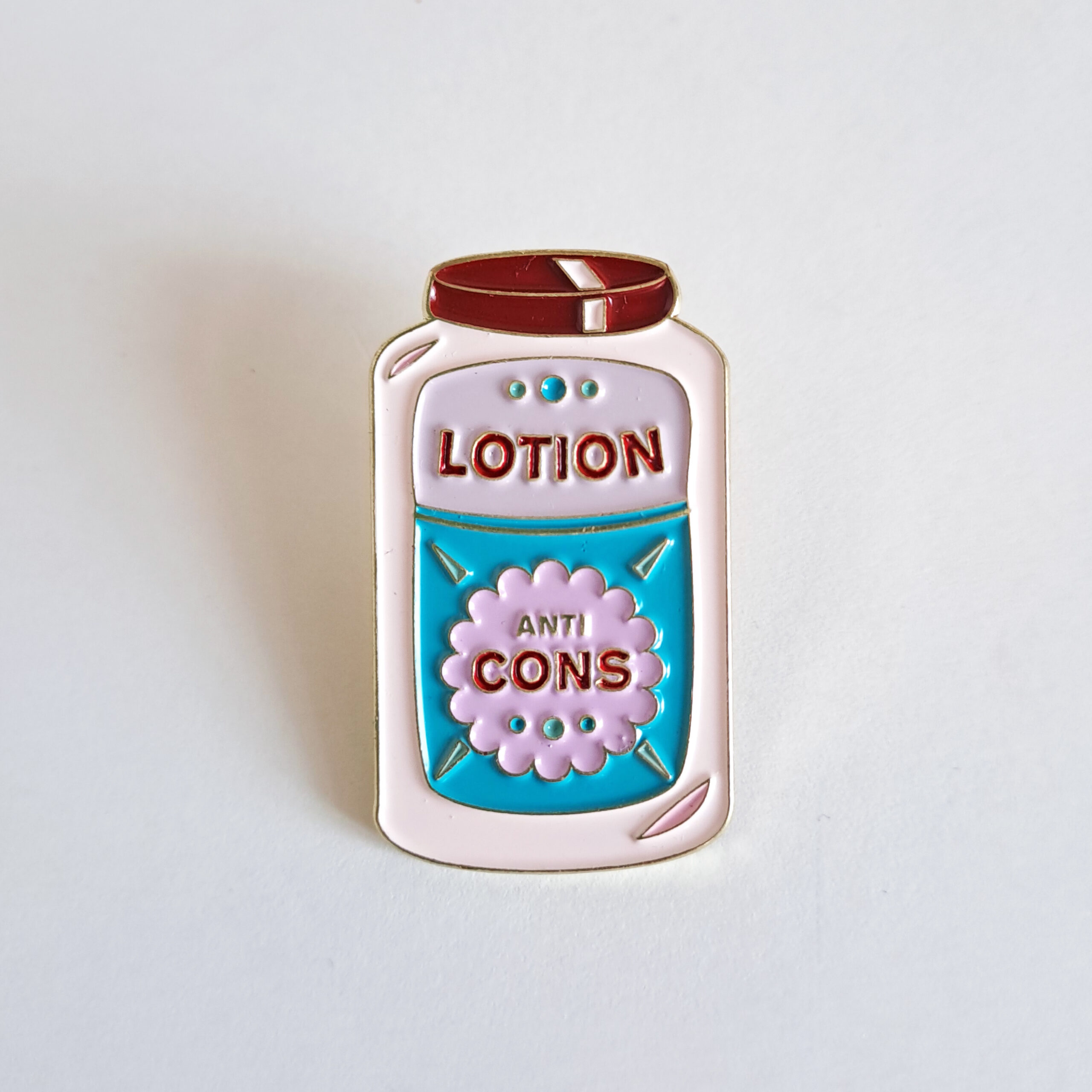 pins lotion anti cons drôle et original